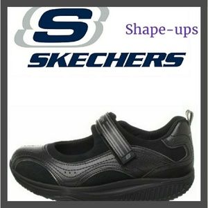 Skechers Black Shape Ups Mary Jane Style Size 8